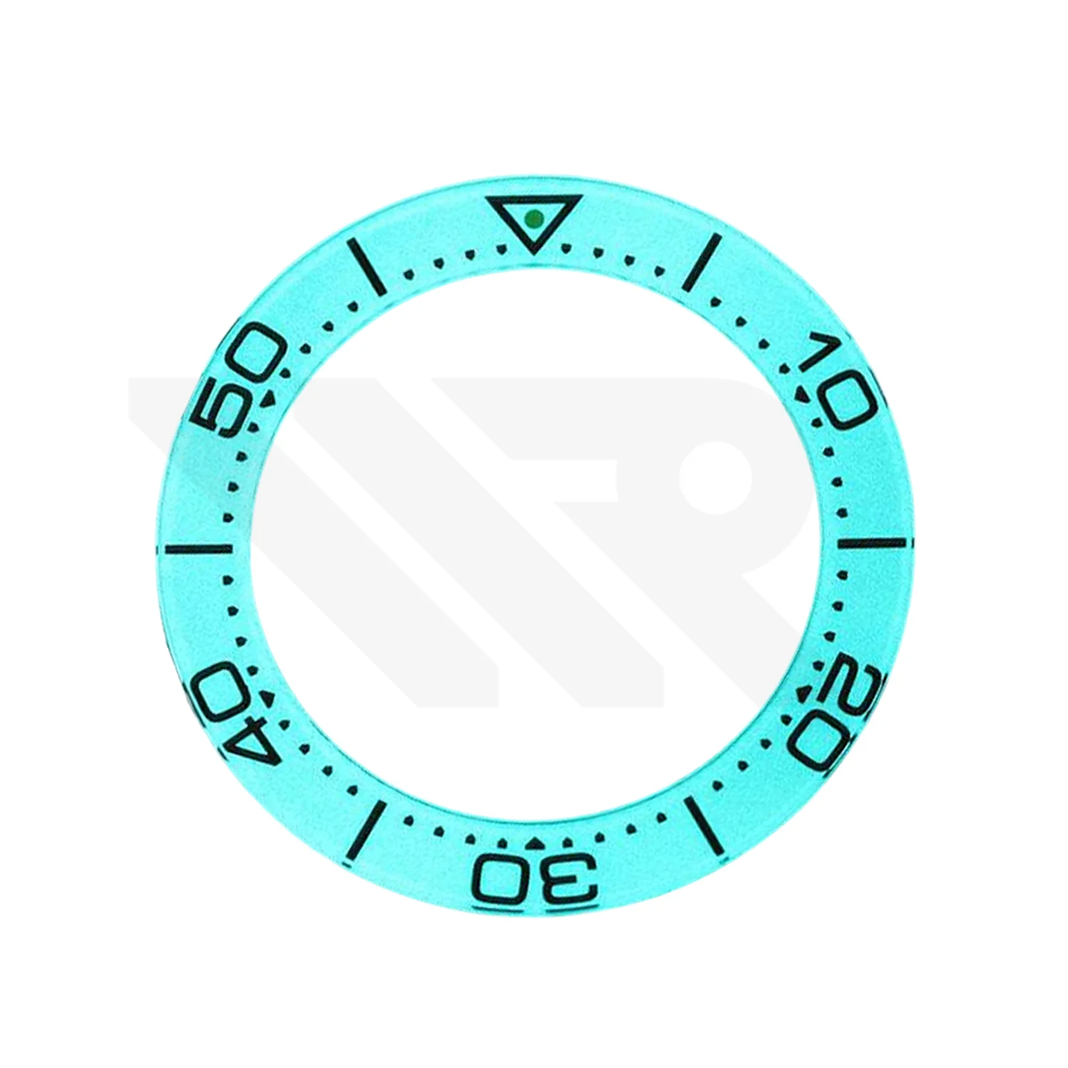 Replacement Sapphire Bezel Insert Compatible with Omega Seamaster Ploprof 1200m : White - Image 2
