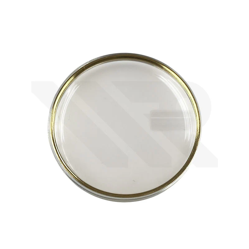 Replacement Vintage Domed Plexiglass Crystal Compatible Omega Vintage Watches : 29.6mm Gold Ring with Magnifying Glass - Image 2