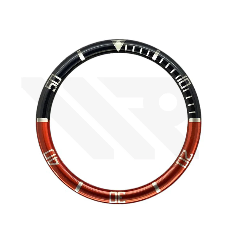 Resin Flat Bezel Insert for SKX/SRPD Seiko Mod: Cola-Silver