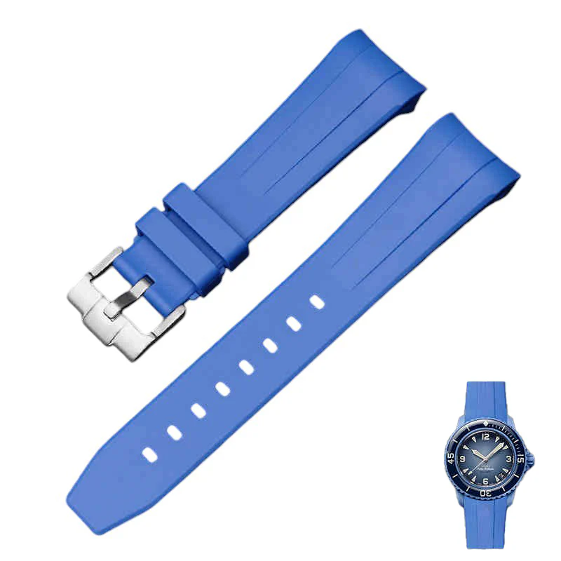 Rubber B Style Strap for Blancpain x Swatch Ocean Of Storms - Image 9
