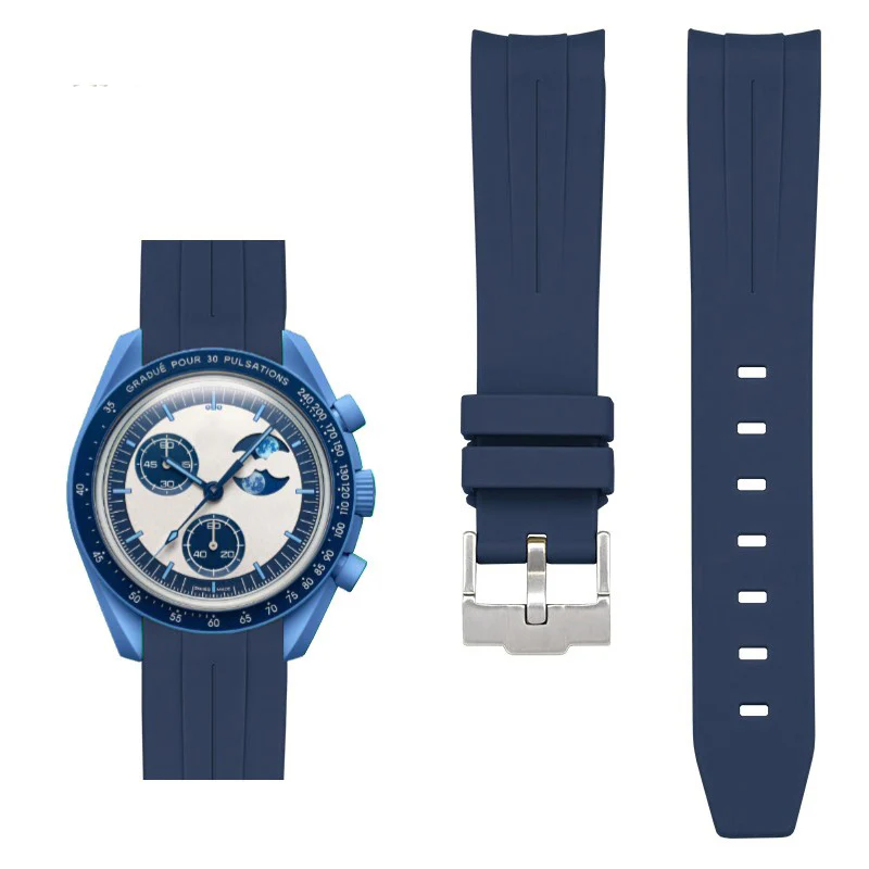 Rubber B Style Strap Compatible with Omega x Swatch MoonSwatch - Image 24