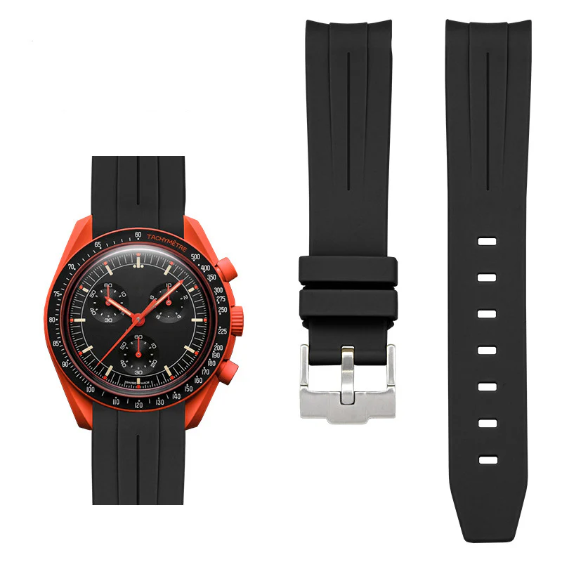 Rubber B Style Strap Compatible with Omega x Swatch MoonSwatch - Image 29