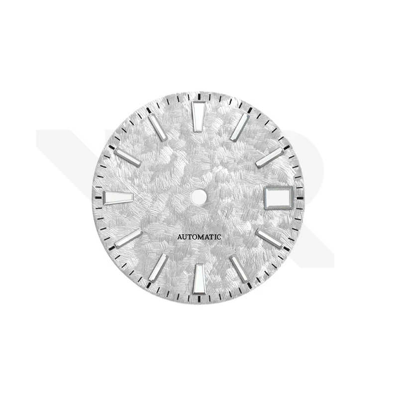 Sea of Cloud GS Dial for Seiko Mod: Snowy Silver with GS Indices