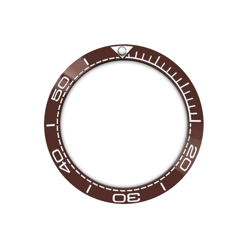 SMP Style Ceramic Sloped Bezel Insert for SKX/SRPD - Coffee/White