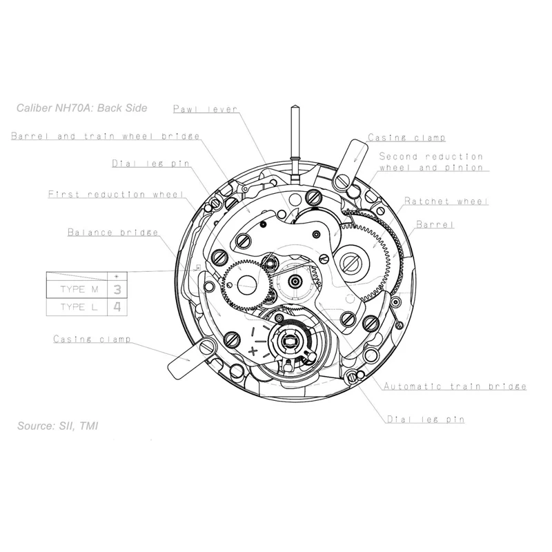 Seiko (SII) NH70A Automatic Movement - Image 4