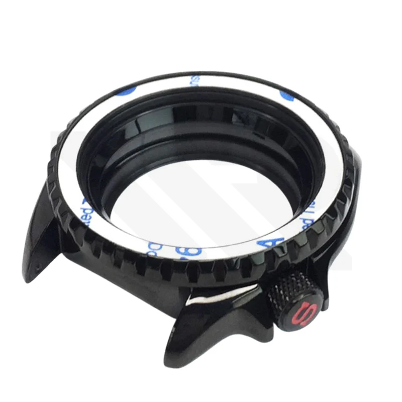 SKX Polished Case Set for Seiko Mod: Black (4 o'clock)