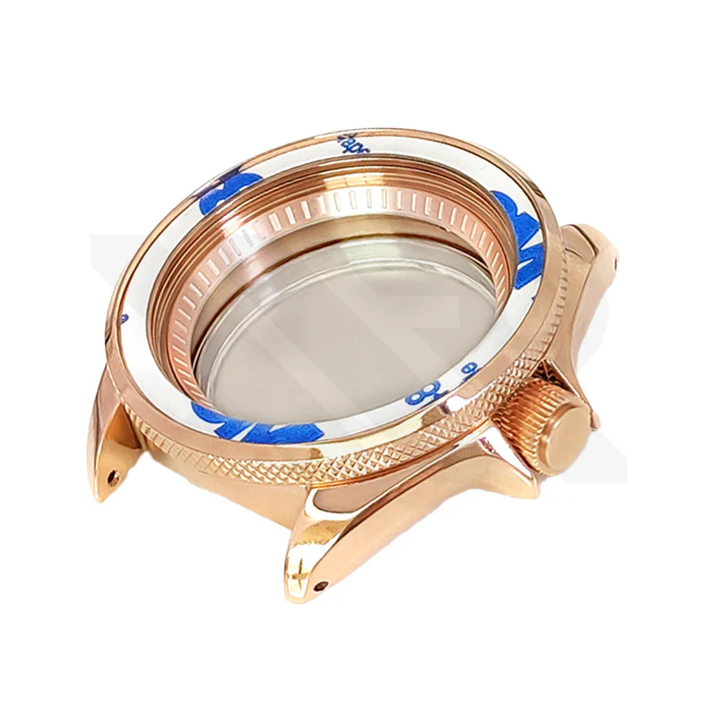 SKX Polished Case Set for Seiko Mod: Rose Gold (3 o'clock) - Image 3