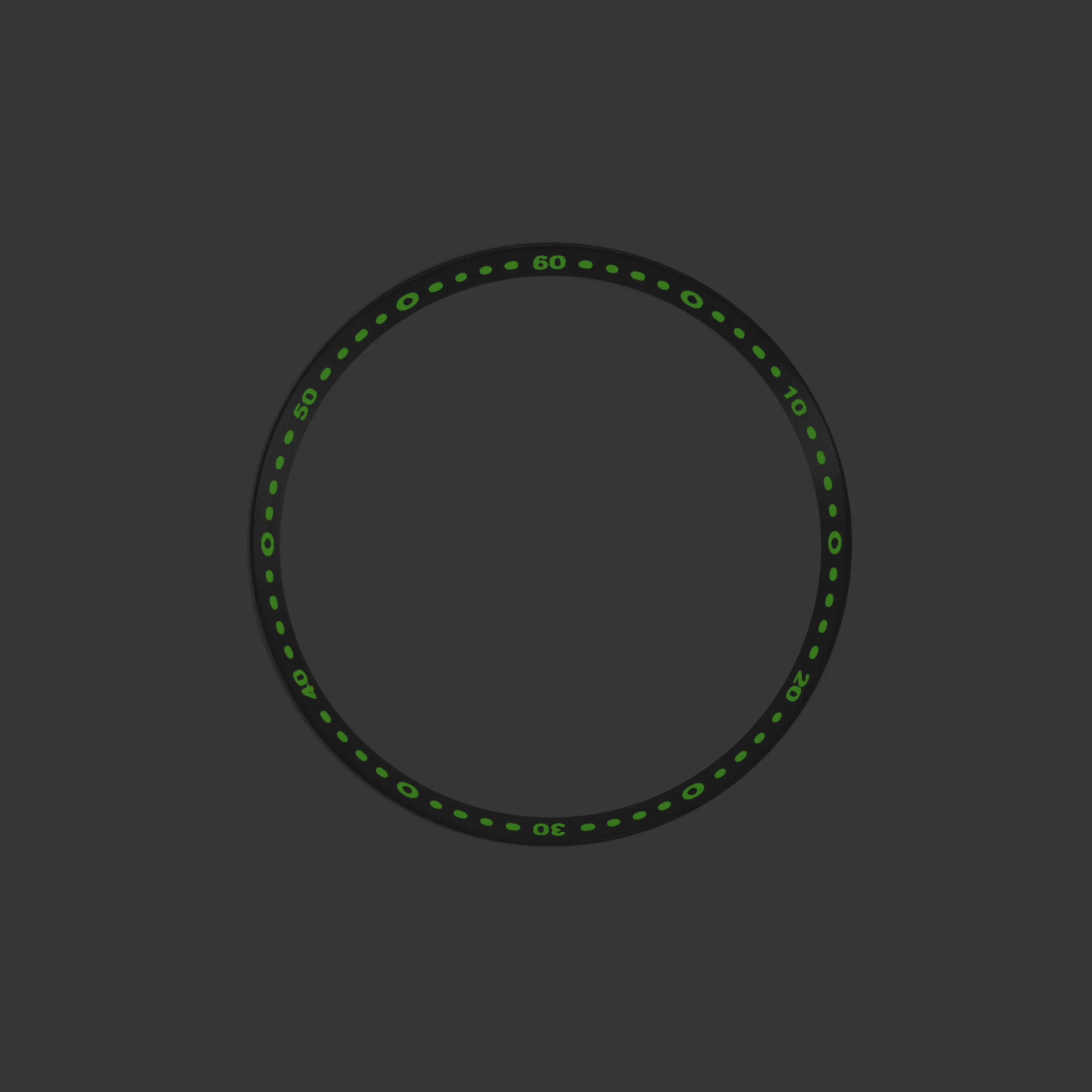 Seiko Mod Lumed Chapter Ring for SKX007/SRPD: Brushed Black with Minute Markers
