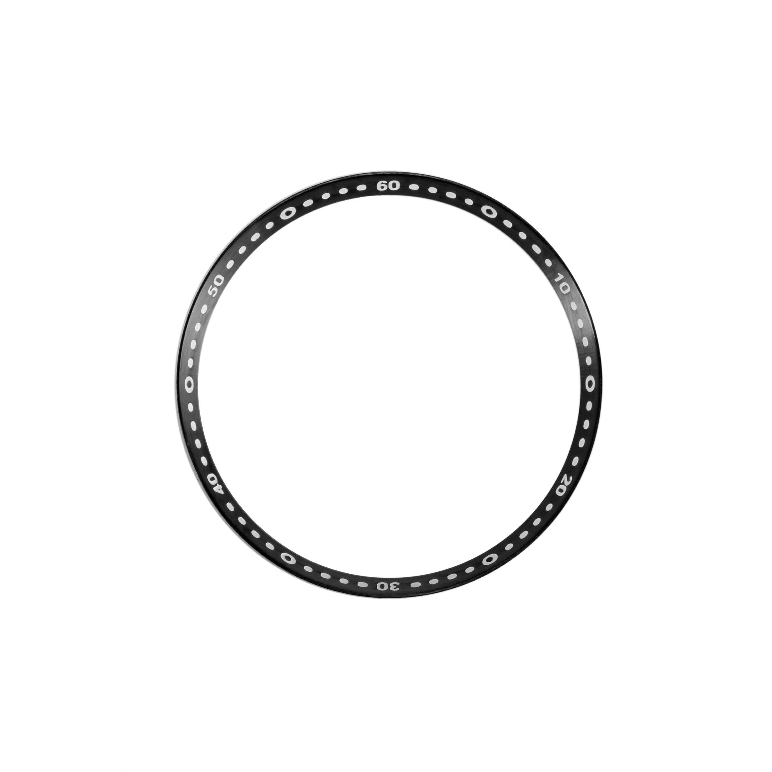 Seiko Mod Lumed Chapter Ring for SKX007/SRPD: Brushed Black with Minute Markers - Image 4