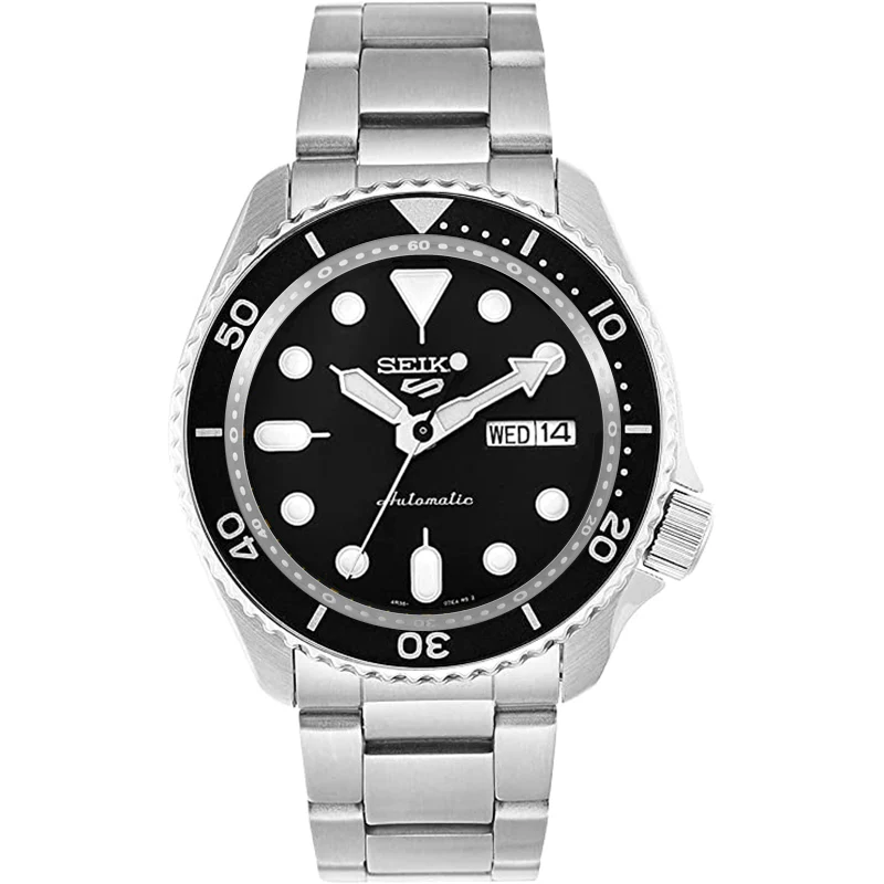 Seiko Mod Lumed Chapter Ring for SKX007/SRPD: Brushed Stainless Steel w Minute Markers - Image 3