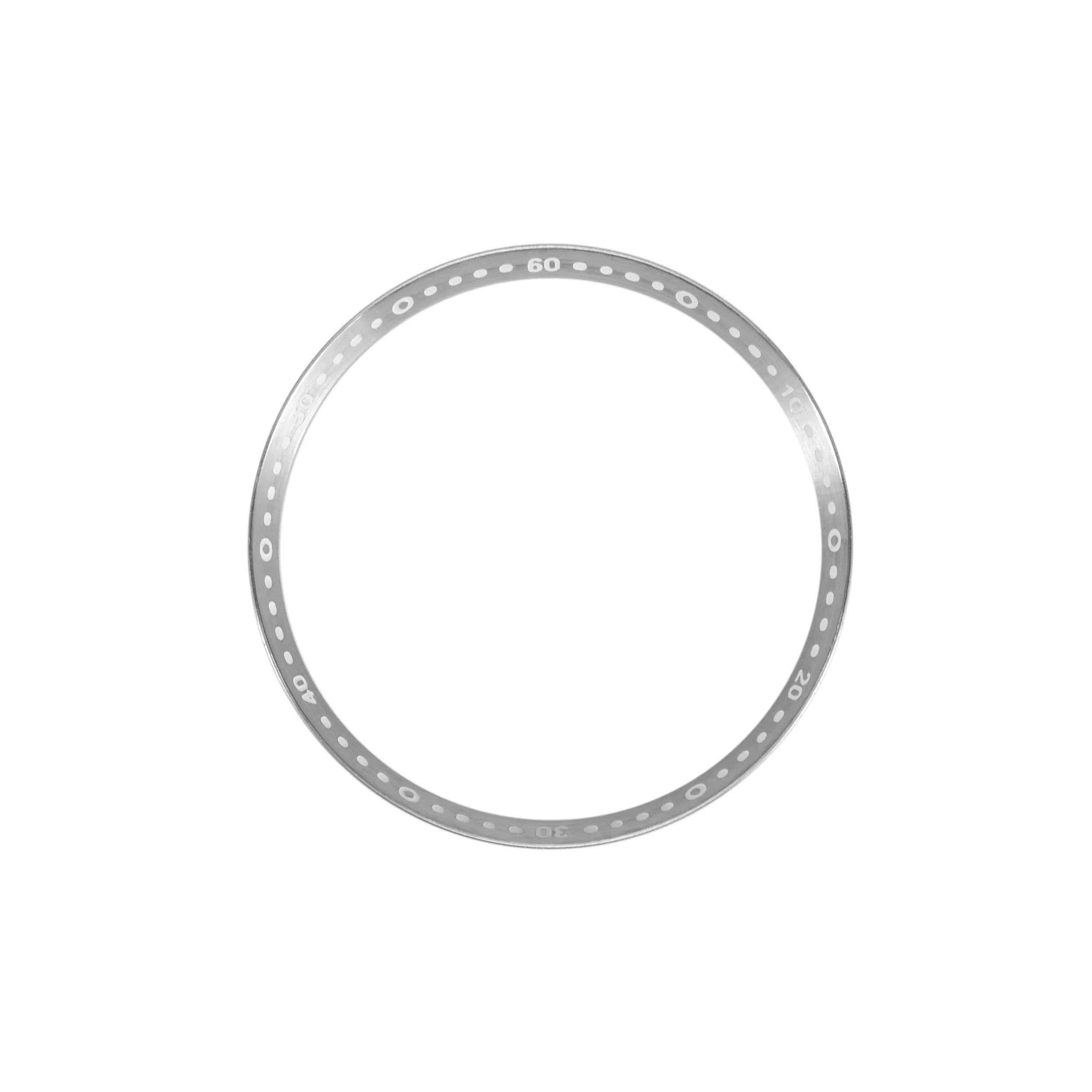 Seiko Mod Lumed Chapter Ring for SKX007/SRPD: Brushed Stainless Steel w Minute Markers - Image 4
