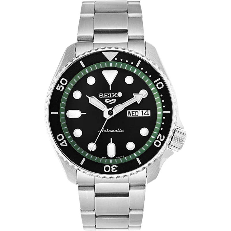 Seiko Mod SKX / SRPD Chapter Ring: Dark Green With White Markers - Image 2