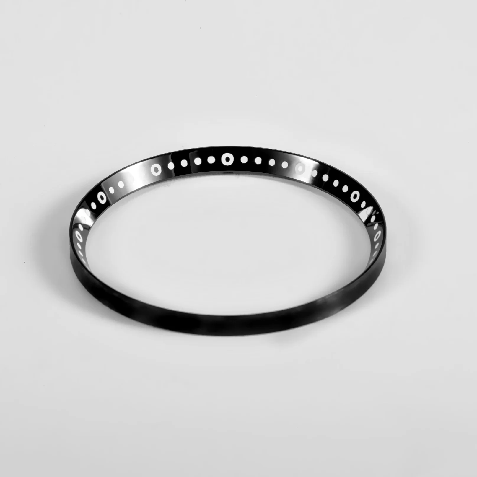 Seiko Mod Lumed Chapter Ring for SKX007/SRPD: Polished Black Stainless Steel - Image 2