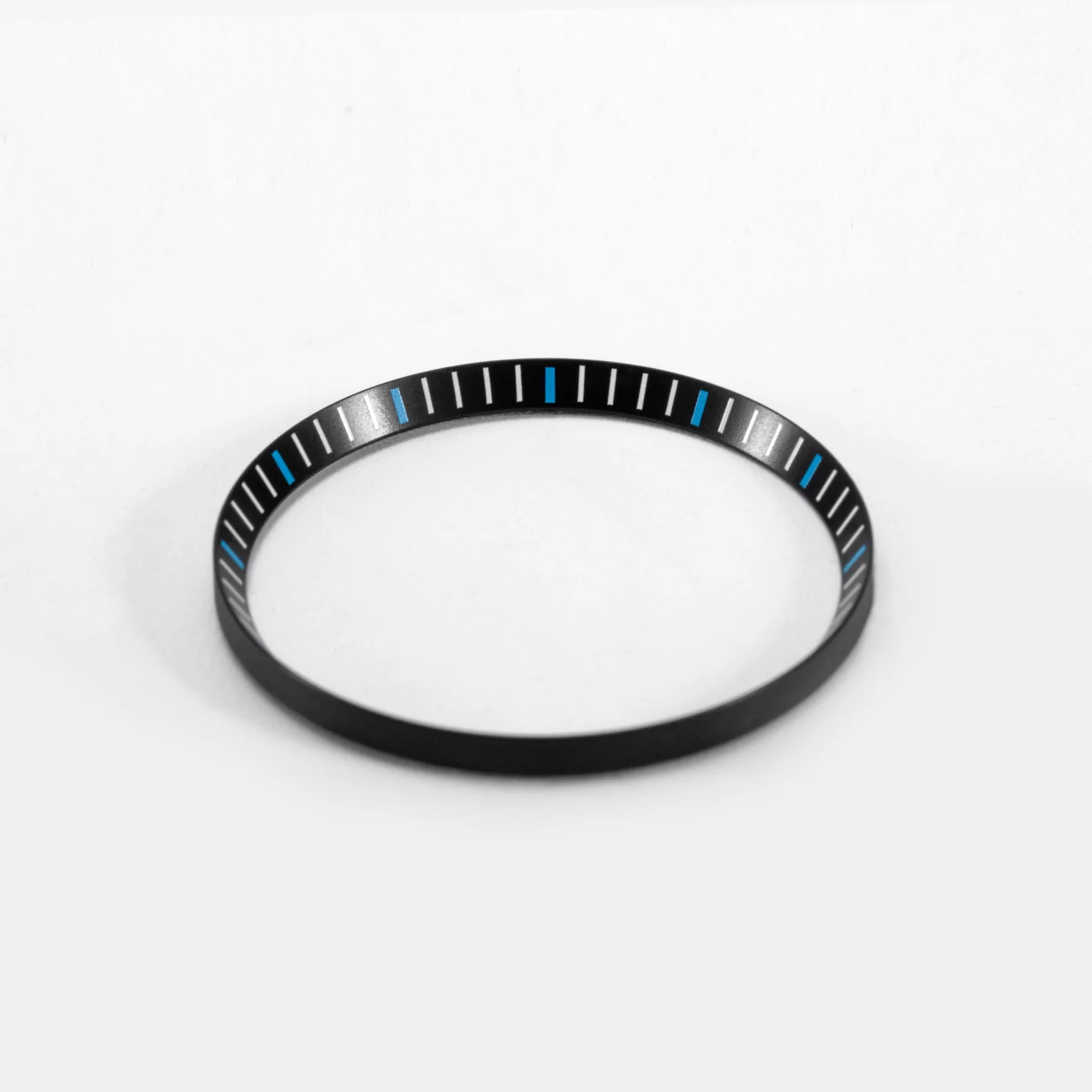 Seiko Mod SKX / SRPD Chapter Ring: Black With Light Blue Markers