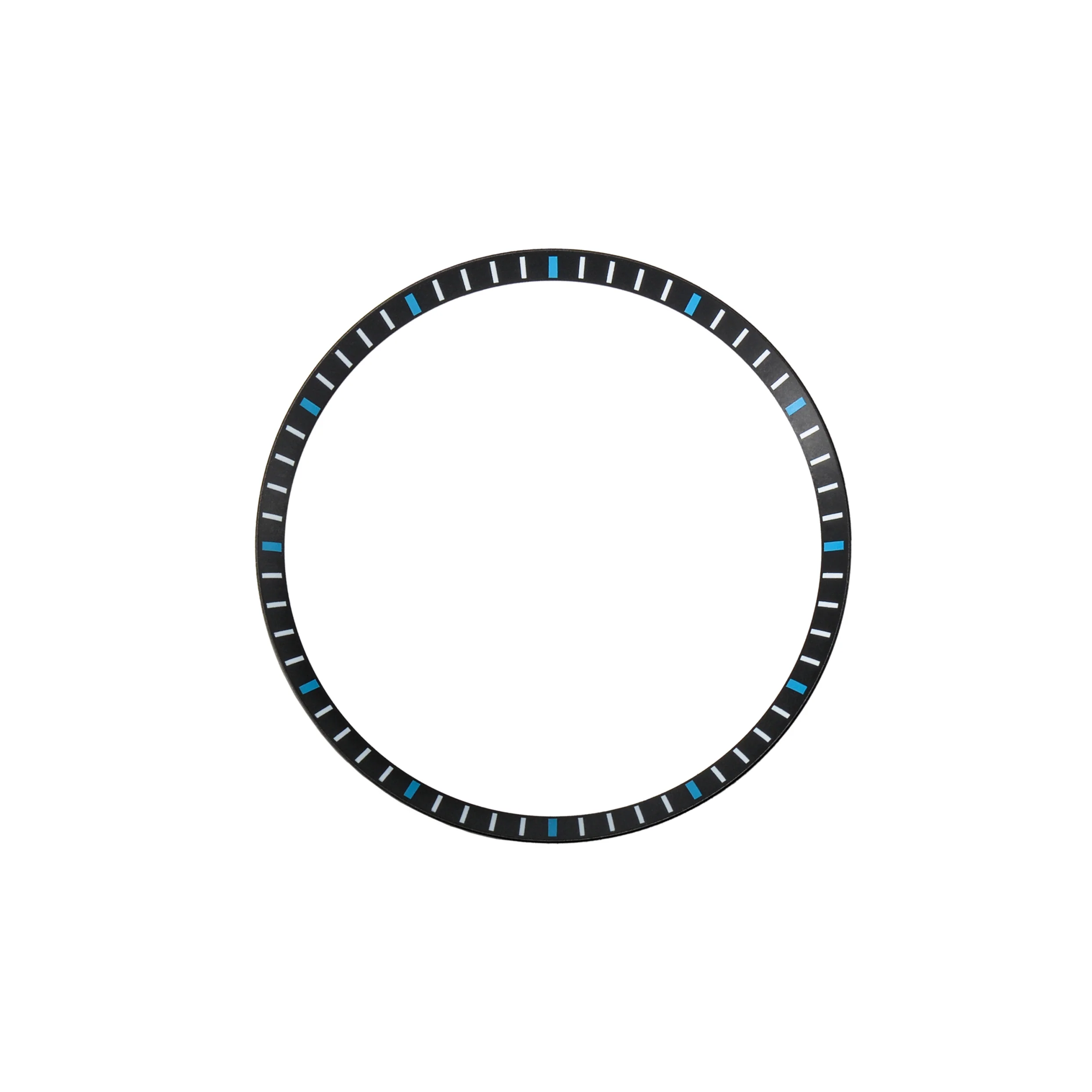 Seiko Mod SKX / SRPD Chapter Ring: Black With Light Blue Markers - Image 3