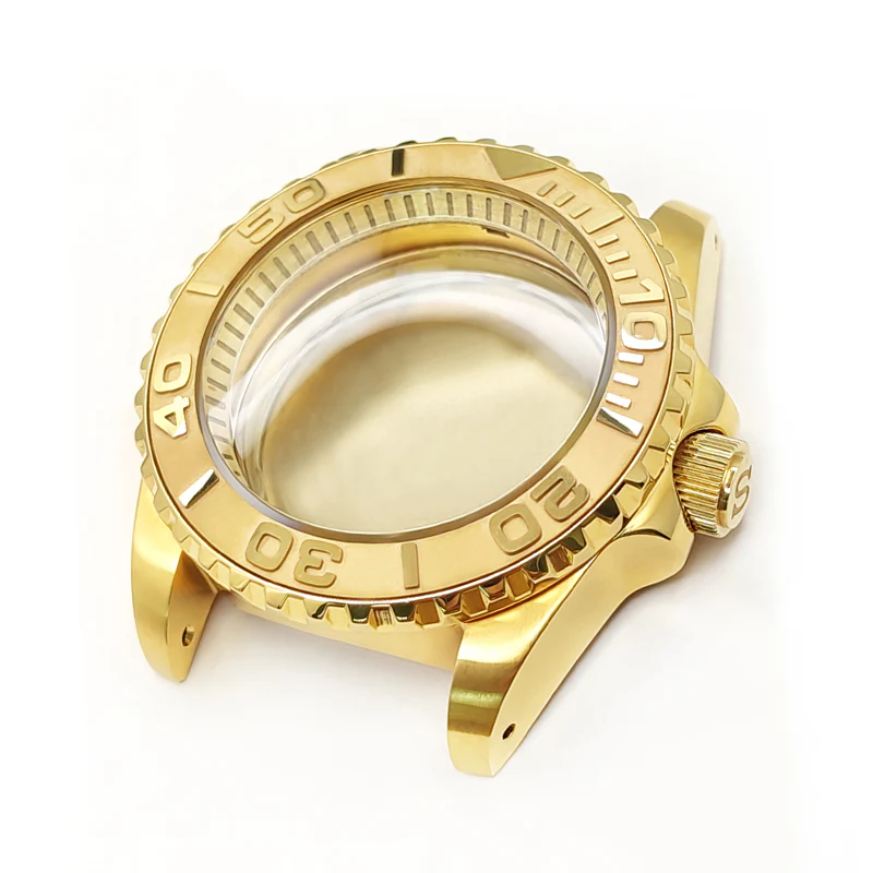 YM Oyster Style Brushed Case Set for Seiko SKX / SRPD Mod: Gold