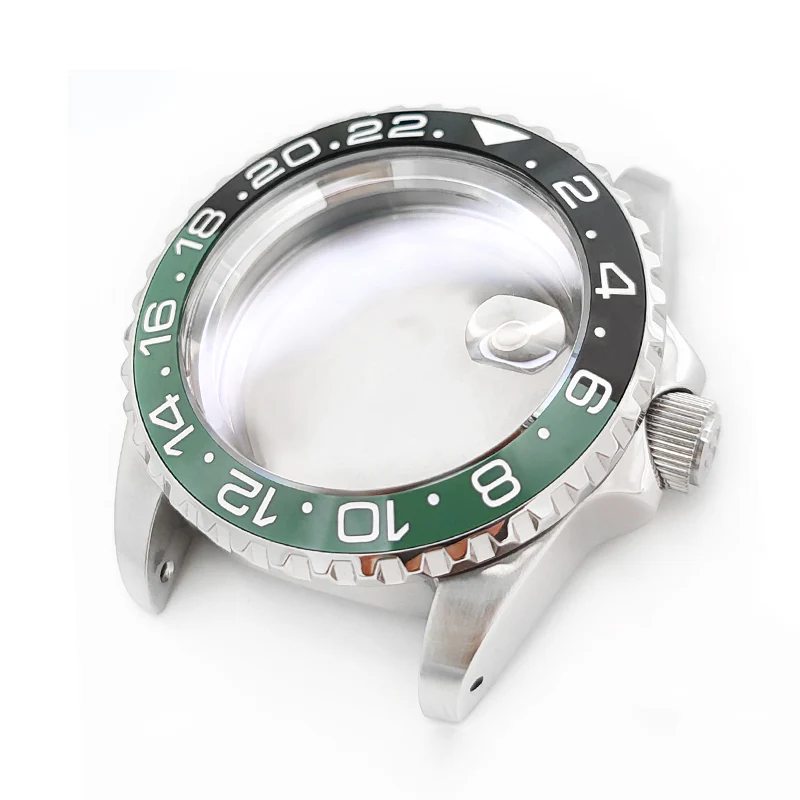 GMT Oyster Style Brushed Case Set for Seiko SKX / SRPD Mod: Silver - Image 2