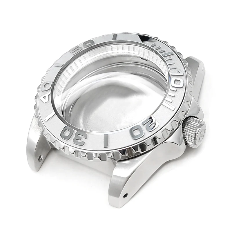 YM Oyster Style Brushed Case Set for Seiko SKX / SRPD Mod: Silver - Image 2