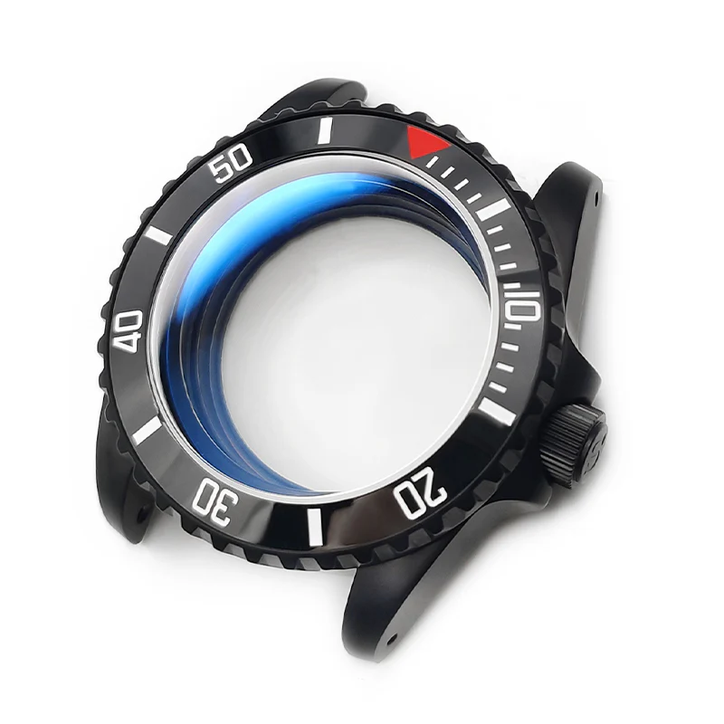 SUB Oyster Style Sandblasted Case Set for Seiko SKX / SRPD Mod: Black