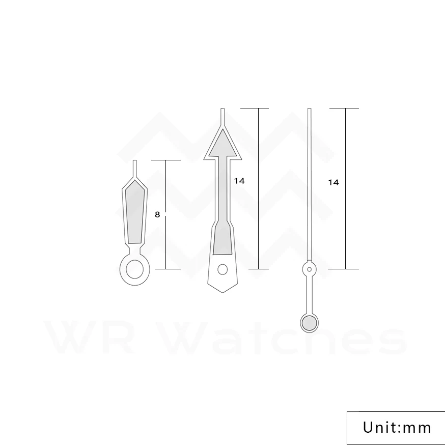 SKX Watch Hands for Seiko Mod: Black - Image 4
