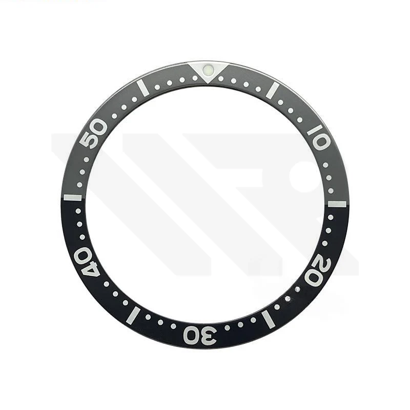 SKX007 Aluminium Flat Bezel Insert for SKX/SRPD - Black/Grey