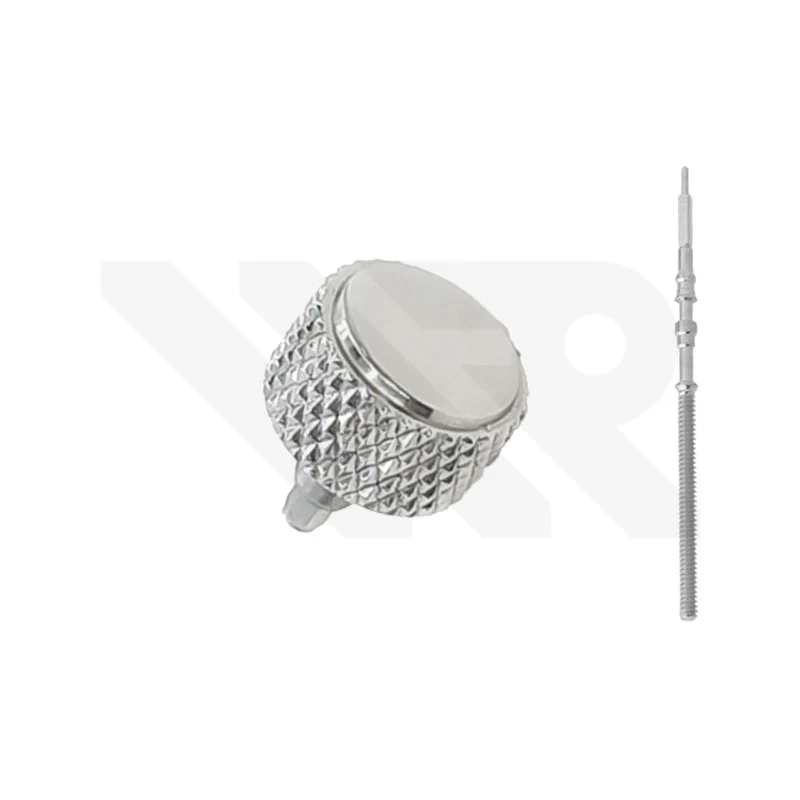 SKX007 Sterile Knurled Crown: Silver (Polished)