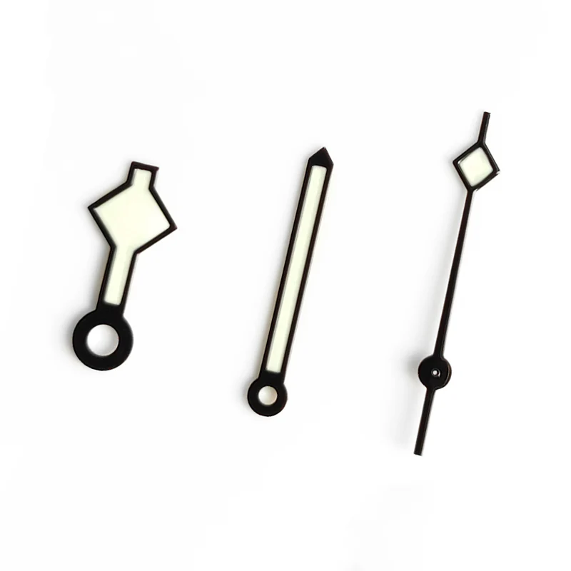 Snowflake Watch Hands for Seiko Mod: Black