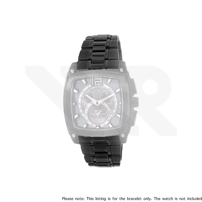 Replacement Stainless Steel Bracelet Compatible with Citizen Eco-Drive Chronograph 44mm AT0749-54E