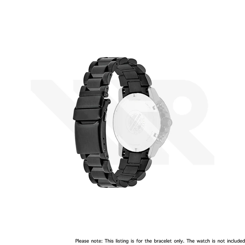 Replacement Stainless Steel Bracelet Compatible with Citizen Nighthawk Eco-Drive Chronograph CA0295 , CA0298 , BJ7019