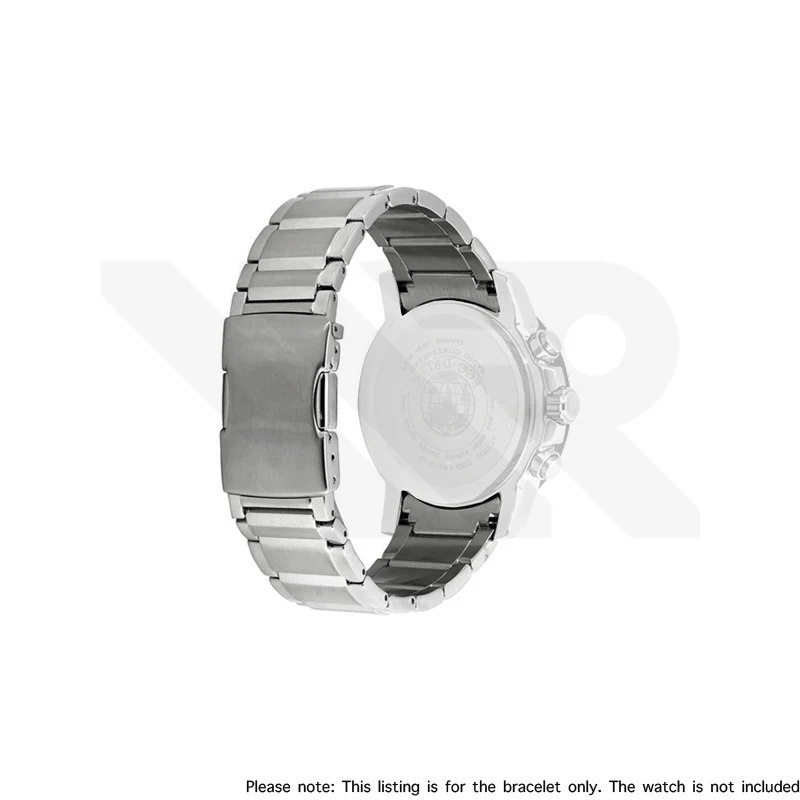 Replacement Stainless Steel Bracelet Compatible with Citizen Radio-Controlled Eco‑Drive Chronograph AT8124