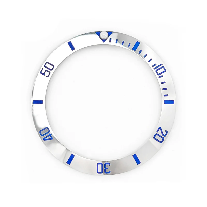 Sub Style Ceramic Sloped Bezel Insert for SKX/SRPD - Silver/Blue
