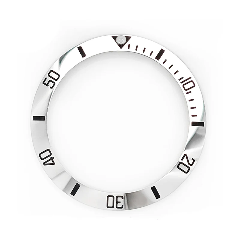 Sub Style Ceramic Sloped Bezel Insert for SKX/SRPD - Silver/Black