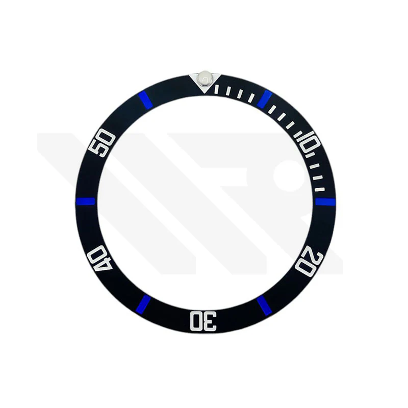 SUB Ceramic Sloped Bezel Insert for SKX/SRPD: Matte Black/Navy