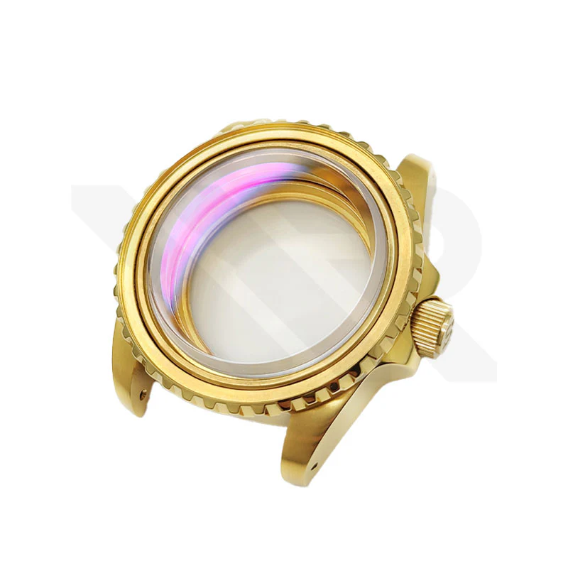SUB Oyster Style Brushed Case Set for Seiko SKX / SRPD Mod: Gold - Image 10