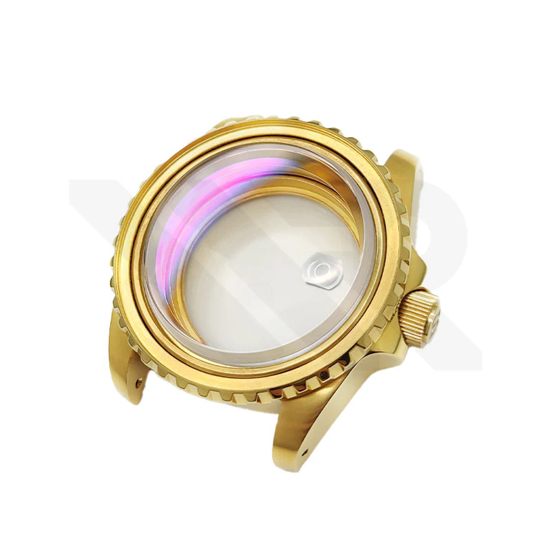 SUB Oyster Style Brushed Case Set for Seiko SKX / SRPD Mod: Gold - Image 12