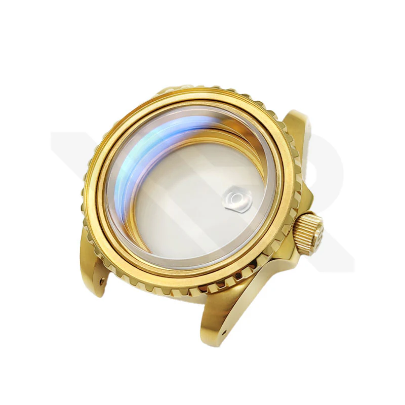SUB Oyster Style Brushed Case Set for Seiko SKX / SRPD Mod: Gold - Image 7