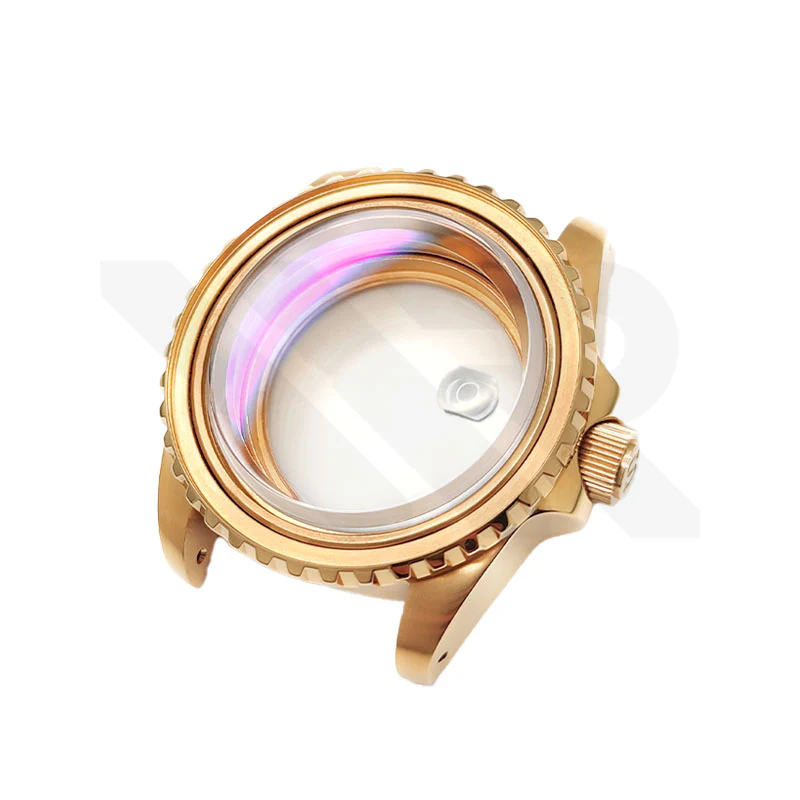 SUB Oyster Style Brushed Case Set for Seiko SKX / SRPD Mod: Rose Gold - Image 12
