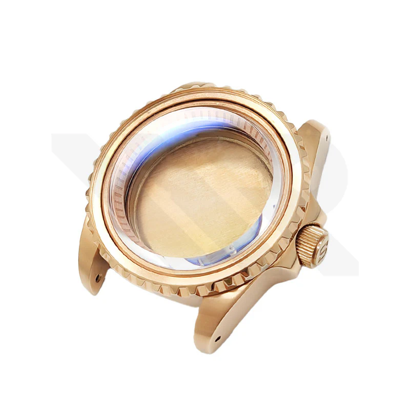 SUB Oyster Style Brushed Case Set for Seiko SKX / SRPD Mod: Rose Gold - Image 2