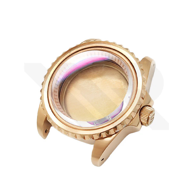 SUB Oyster Style Brushed Case Set for Seiko SKX / SRPD Mod: Rose Gold - Image 3
