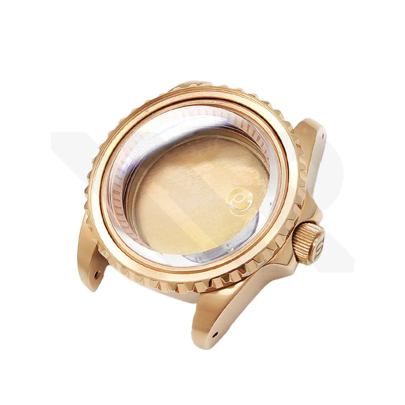 SUB Oyster Style Brushed Case Set for Seiko SKX / SRPD Mod: Rose Gold - Image 5