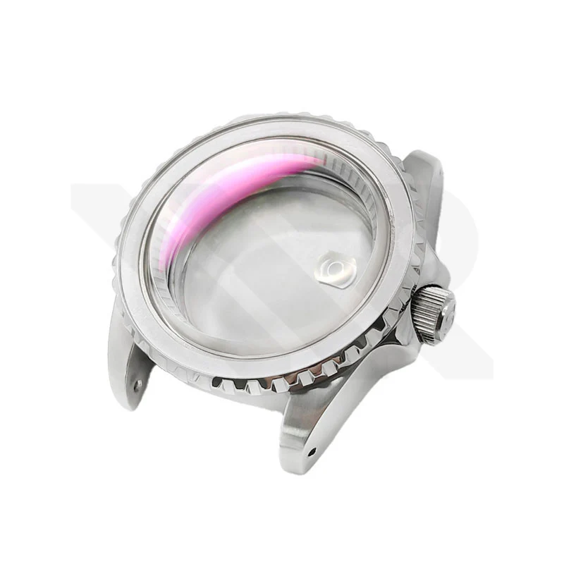 SUB Oyster Style Brushed Case Set for Seiko SKX / SRPD Mod: Silver - Image 6