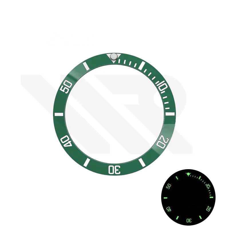 SUB Style Blue Full Luminous Ceramic Sloped Bezel Insert for SKX/SRPD: Blue - Image 6