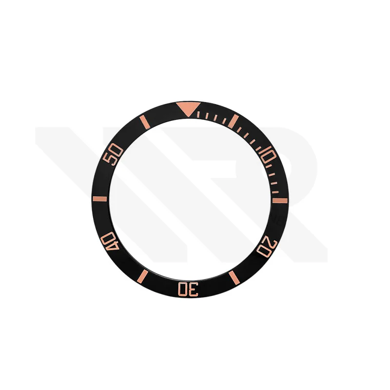 SUB Style Ceramic Sloped Bezel Insert for SKX/SRPD: Black/Bronze