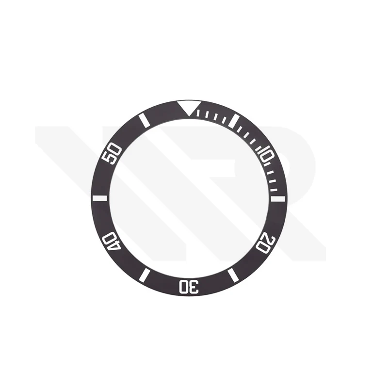 SUB Style Ceramic Sloped Bezel Insert for SKX/SRPD: Gray/White