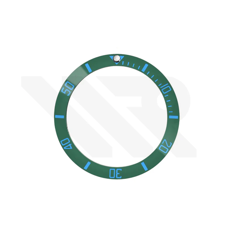 Sub Style Ceramic Sloped Bezel Insert for SKX/SRPD: Green-Blue