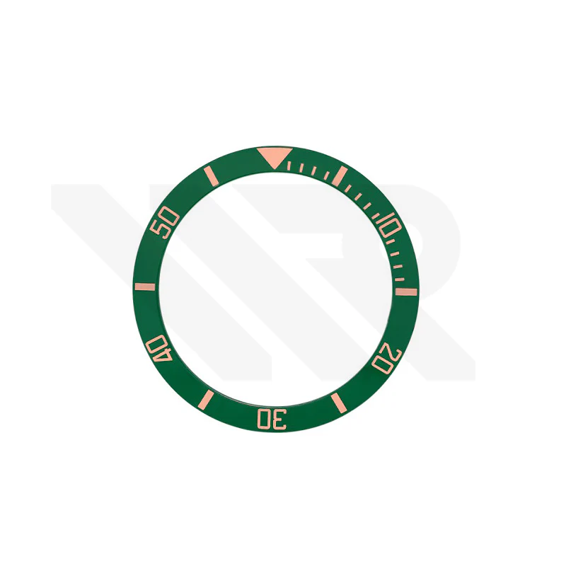 SUB Style Ceramic Sloped Bezel Insert for SKX/SRPD: Green/Bronze