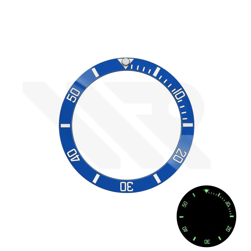 SUB Style Blue Full Luminous Ceramic Sloped Bezel Insert for SKX/SRPD: Blue - Image 4