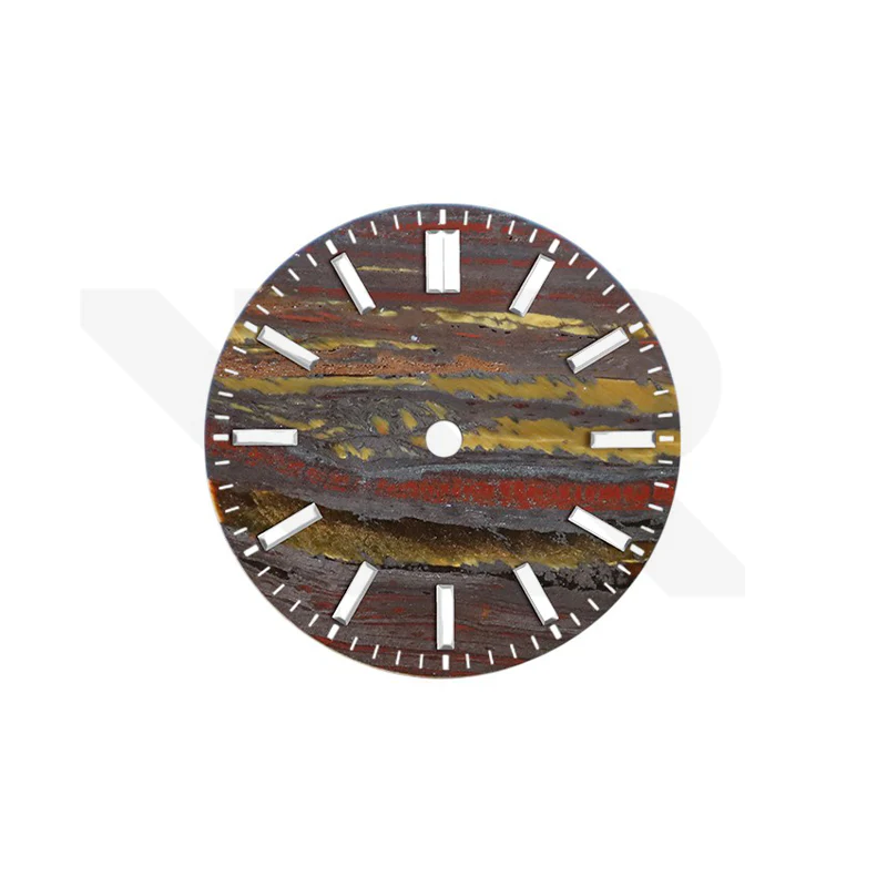 Tiger Iron Stone Dial for Seiko Mod: GS Style Indices