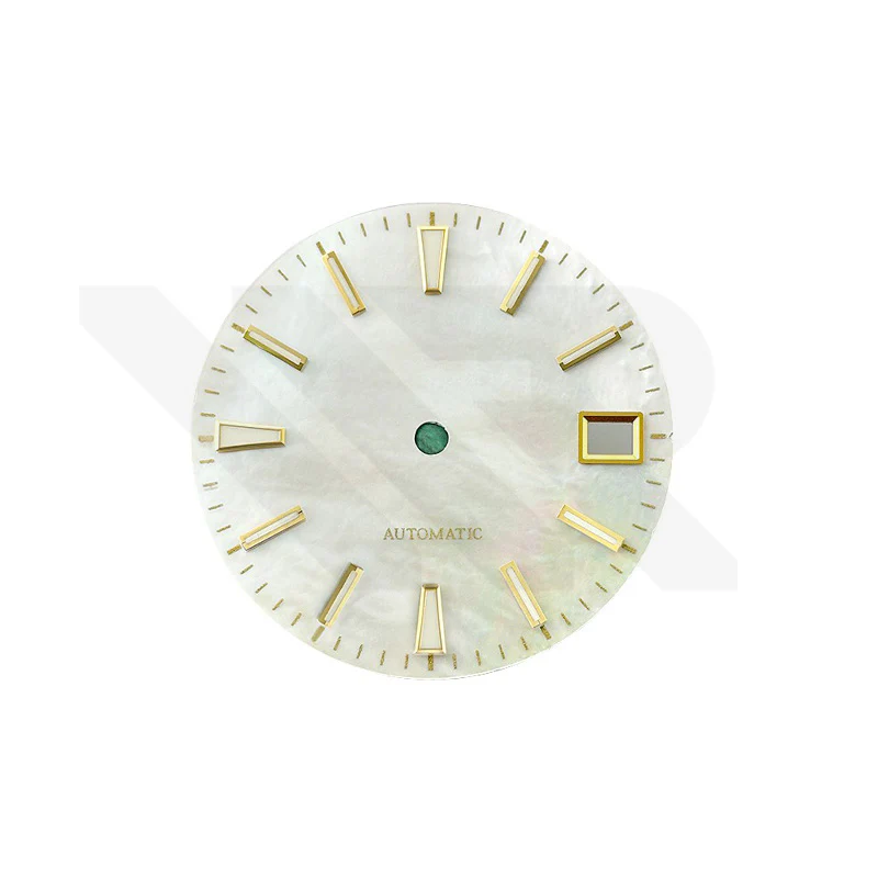 White Mother of Pearl Stick Indices Dial for Seiko Mod