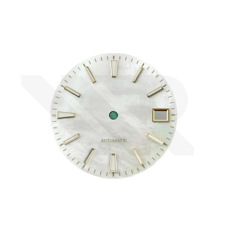 White Mother of Pearl Stick Indices Dial for Seiko Mod - Image 2